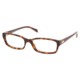 Prada PR 07NV Eyeglasses Styles - Dark Havana Frame w/Non-Rx 53 mm Diameter Lenses, AB61O1-5317