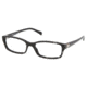 Prada PR 07NV Eyeglasses Styles - Goatee Black Frame w/Non-Rx 53 mm Diameter Lenses, ACF1O1-5317