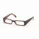 Prada PR 10FV Eyeglasses Styles - Brown Top On White And H Frame w/Non-Rx 49 mm Diameter Lenses, 70I1O1-4916