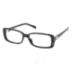 Prada PR11NV Progressive Eyeglasses - Black Gradient Demo Lens Frame / 52 mm Prescription Lenses, ACF1O1-5216