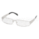 Prada PR64LV Bifocal Eyeglasses - Silver Demo Lens Frame / 50 mm Prescription Lenses, 1BC1O1-5016
