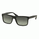 Prada PR01SSF Single Vision Prescription Sunglasses PR01SSF-SL32D0-57 - Lens Diameter 57 mm, Frame Color Brushed Matte Black