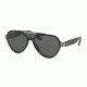 Prada PR01US Single Vision Prescription Sunglasses PR01US-1AB5S0-44 - Lens Diameter 44 mm, Frame Color Black