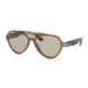 Prada PR01US Single Vision Prescription Sunglasses PR01US-VY55J2-44 - Lens Diameter 44 mm, Frame Color Brown