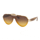 Prada PR01US Single Vision Prescription Sunglasses PR01US-VY60D4-44 - Lens Diameter 44 mm, Frame Color Yellow