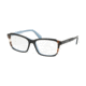 Prada PR01VV Prescription Eyeglasses, 53mm, Top Black/Azure/Spotted Brown, PR01VV-KHR1O1-53-SV