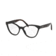 Prada PR02TVF Progressive Prescription Eyeglasses 1AB1O1-54 - Black Frame