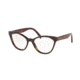 Prada PR02TVF Progressive Prescription Eyeglasses USH1O1-54 - Havana Frame
