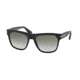 Prada PR03RS Single Vision Prescription Sunglasses PR03RS-1AB0A7-55 - Lens Diameter 55 mm, Frame Color Black