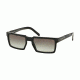 Prada PR03SS Single Vision Prescription Sunglasses PR03SS-1AB0A7-54 - Lens Diameter 54 mm, Frame Color Black