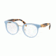 Prada PR03UV Single Vision Prescription Eyeglasses VX71O1-49 - Azure Frame