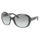 Prada PR04OS Sunglasses 1AB3M1-6218 - Black Frame, Gray Gradient Lenses
