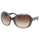 Prada PR04OS Sunglasses 2AU6S1-6218 - Havana Frame, Brown Gradient Lenses