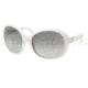 Prada PR04OS Sunglasses 7S33M1-6218 - Ivory Frame, Gray Gradient Lenses