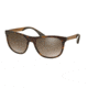 Prada PR04SSF Sunglasses HAQ4O2-57 - Matte Havana Frame, Lt Brown Grad Lt Grey Mir Gold Lenses