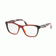 Prada PR04TV Progressive Prescription Eyeglasses VYO1O1-52 - Black/bordeaux/black Frame
