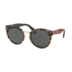 Prada PR05TS Single Vision Prescription Sunglasses PR05TS-VAN9K1-53 - Lens Diameter 53 mm, Frame Color Sheaves Grey Orange