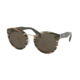 Prada PR05TS Single Vision Prescription Sunglasses PR05TS-VAO4J1-53 - Lens Diameter 53 mm, Frame Color Sheaves Grey Brown