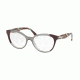 Prada PR05UVF Single Vision Prescription Eyeglasses VYN1O1-54 - Plum/grey/plum Frame