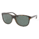 Prada PR06OS Sunglasses 2AU3O1-5717 - Havana Frame, Green Lenses