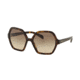 Prada PR06SSF Single Vision Prescription Sunglasses PR06SSF-2AU3D0-56 - Lens Diameter 56 mm, Frame Color Havana