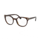 Prada PR06TVF Eyeglass Frames 2AU1O1-52 - Havana Frame