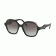 Prada PR06US Sunglasses 1AB0A7-52 - Black Frame, Grey Gradient Lenses
