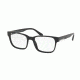 Prada PR06UV Single Vision Prescription Eyeglasses 1AB1O1-52 - Black Frame