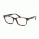 Prada PR06UV Single Vision Prescription Eyeglasses 2AU1O1-52 - Havana Frame