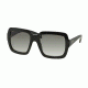 Prada PR07RS Sunglasses 1AB0A7-56 - Black Frame, Grey Gradient Lenses