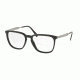 Prada PR07UV Progressive Prescription Eyeglasses 1AB1O1-55 - Black Frame