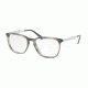 Prada PR07UV Progressive Prescription Eyeglasses VYR1O1-55 - Striped Black Frame