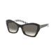 Prada PR07XSF Sunglasses NAI130-55 - , Gradient Grey Mirror Silver Lenses