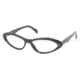 Prada PR08OV Progressive Prescription Eyeglasses 1AB1O1-5516 - Gloss Black 