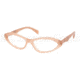 Prada PR08OV Progressive Prescription Eyeglasses GAC1O1-5516 - Pink Frame
