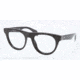 Prada PR08QV Progressive Prescription Eyeglasses 1AB1O1-50 - Black Frame