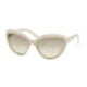 Prada PR08RS Progressive Prescription Sunglasses PR08RS-TKO3H2-57 - Lens Diameter 57 mm, Frame Color Opal Ivory/Matte Ivory