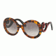 Prada PR08TS Bifocal Prescription Sunglasses PR08TS-VAH4K0-55 - Lens Diameter 55 mm, Frame Color Spotted Havana