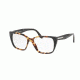 Prada PR08TV Bifocal Prescription Eyeglasses U6M1O1-53 - Medium Havana/spotted Green Frame