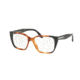 Prada PR08TVF Bifocal Prescription Eyeglasses U6L1O1-53 - Light Havana/spotted Grey Frame