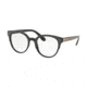 Prada PR08UVF Single Vision Prescription Eyeglasses, 52mm, Black-Brown-Pink, PR08UVF-SVK1O1-52-SV