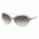 Prada PR09OS Sunglasses HA44M1-5918 - Ice / Talc Frame, Gray Gradient Lenses