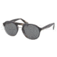 Prada PR09PS Sunglasses EAR1A1-5120 - Striped Blue Horn Frame, Gray Lenses