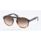 Prada PR09PS Sunglasses QE16S1-54 - Mimetic Brown/Mt Brown Transp Frame, Brown Gradient Lenses