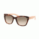 Prada PR09SSF Sunglasses UE04K0-56 - Spotted Brown Pink Frame, Pink Gradient Grey Lenses