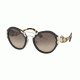 Prada PR09TS Single Vision Prescription Sunglasses PR09TS-1AB3D0-54 - Lens Diameter 54 mm, Frame Color Black