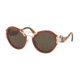 Prada PR09TS Single Vision Prescription Sunglasses PR09TS-VAM4J1-54 - Lens Diameter 54 mm, Frame Color Orange