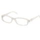 Prada PR10NV Eyeglass Frames ABZ1O1-5316 - Top Ivory Serigraphy 