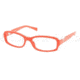 Prada PR10NV Eyeglass Frames DAI1O1-5316 - Orange Frame, 53mm Lens Diameter