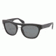 Prada PR10PS Sunglasses 1BO1A1-5419 - Matte Black Frame, Gray Lenses